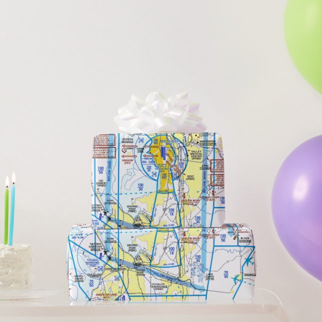 Regalo Papel de ajuste de gráfico de aviación (Regalos de fiesta)
