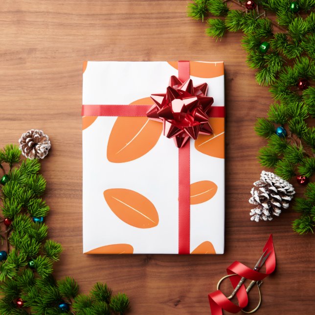 Regalo Papel de ajuste de hoja de naranja (Regalo de vacaciones)