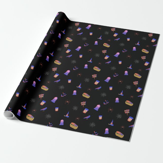 Regalo Papel de ajuste de horror - Rollo (Desenrollado)
