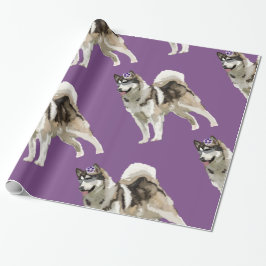 Regalo Papel de ajuste de Husky Art