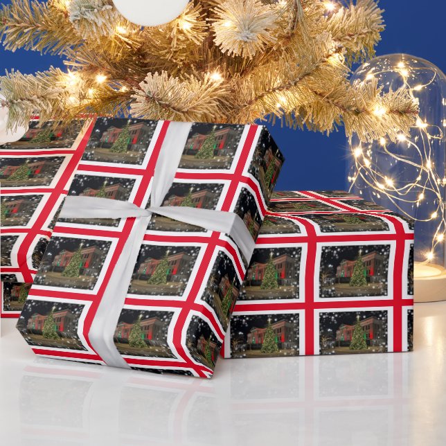 Regalo Papel de ajuste de imagen de árbol de Navidad (Vacaciones)