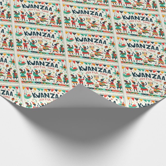 Regalo Papel de ajuste de Kwanzaa (Esquina)
