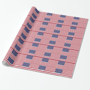 Regalo Papel de ajuste de la bandera de los Estados Unido