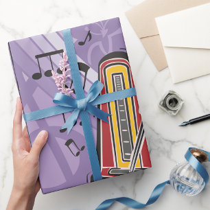 Regalo Papel de ajuste de la caja de música