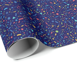 Regalo Papel de ajuste de la celebración de Confetti