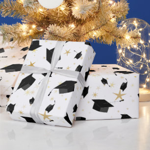 Regalo Papel de ajuste de la tapa de graduación negra