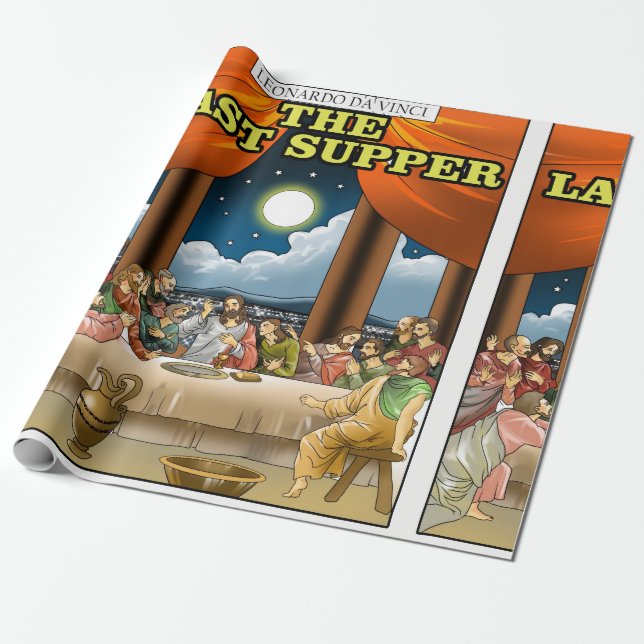 Regalo Papel de ajuste de la última cena (Desenrollado)