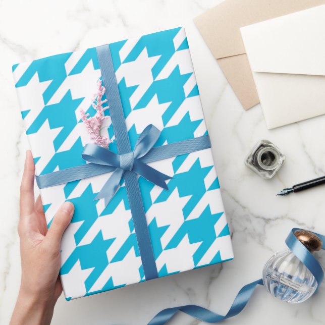 Regalo Papel de ajuste de los modos azules claros (Regalar)