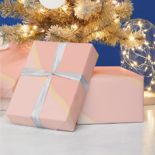 Regalo Papel de ajuste de los Swirls Peach