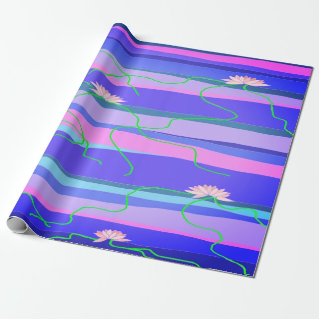 Regalo Papel de ajuste de Lotus rosa (Desenrollado)