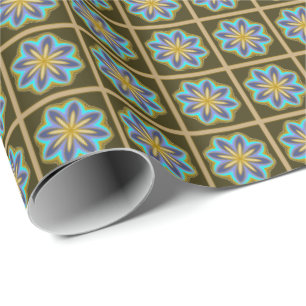 Regalo Papel de ajuste de luz azul