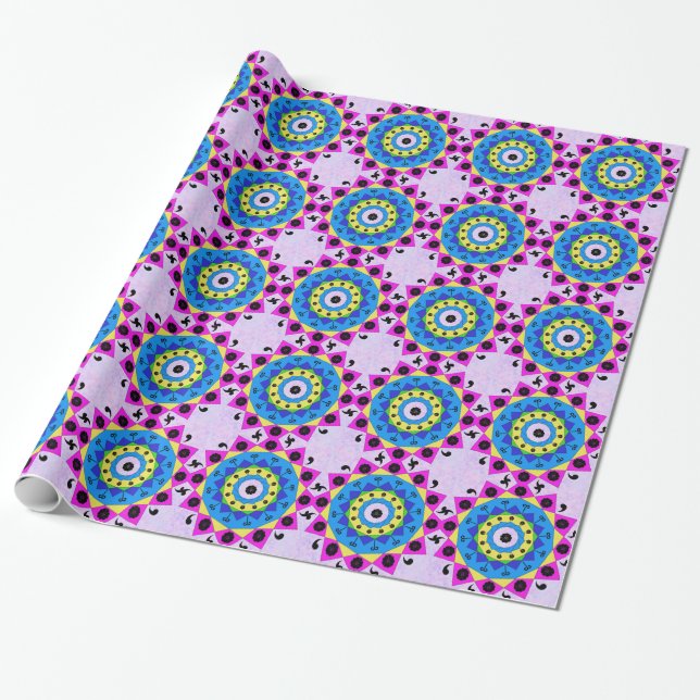 Regalo Papel de ajuste de Mandala (Desenrollado)