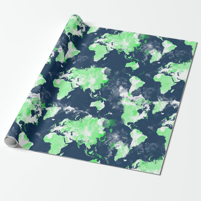 Regalo Papel de ajuste de mapas (Desenrollado)