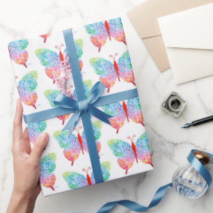 Regalo Papel de ajuste de mariposa