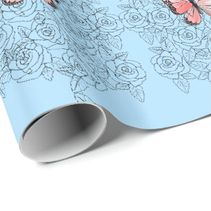 Regalo Papel de ajuste de mariposas