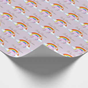 Regalo Papel de ajuste de mate de Baby Shower de Unicorn