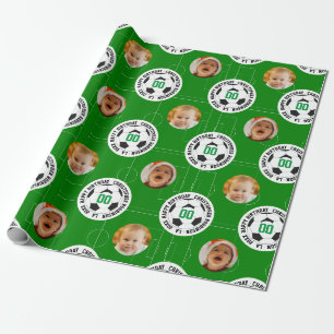 Regalo Papel de ajuste de momento de foto de fútbol
