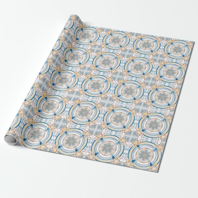 Regalo Papel de ajuste de mosaico marroquí (Desenrollado)