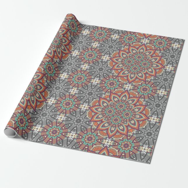Regalo Papel de ajuste de mosaico marroquí (Desenrollado)