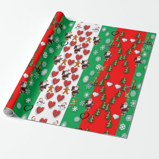 Regalo Papel de ajuste de navidades (Desenrollado)