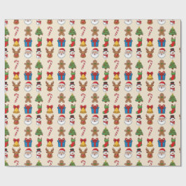 Regalo Papel de ajuste de Navidades clásicos