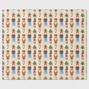 Regalo Papel de ajuste de Navidades clásicos