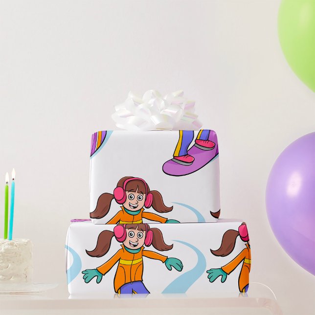 Regalo Papel de ajuste de nieve para Chica de Snowboard (Subido por el creador)