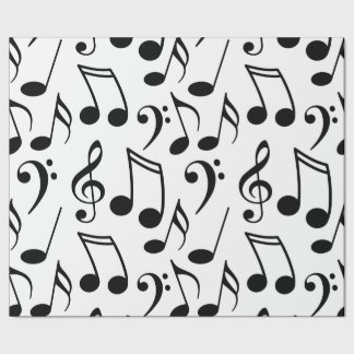 Regalo Papel de ajuste de notas musicales de Guay