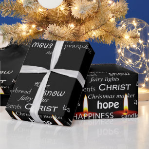 Regalo Papel de ajuste de palabras de navidades