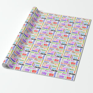 Regalo Papel de ajuste de palabras legales