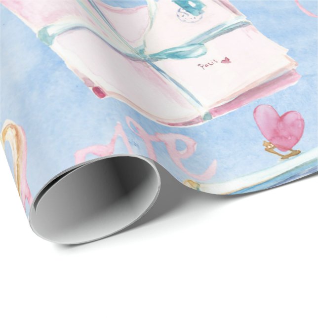 Regalo Papel de ajuste de París (Esquina del rollo)