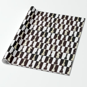 Regalo Papel de ajuste de patrón blanco y negro para tabl