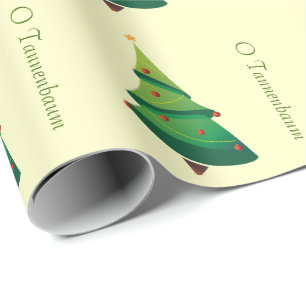 Regalo Papel de ajuste de patrón de árbol de Navidad o ta