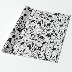 Regalo Papel de ajuste de patrón de cachorro