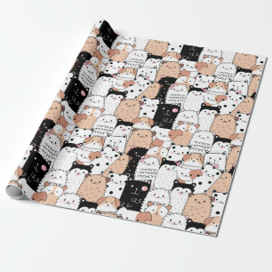 Regalo Papel de ajuste de patrón de cachorro