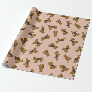 Regalo Papel de ajuste de patrón de cachorro