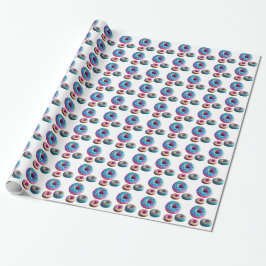 Regalo Papel de ajuste de patrón de donuts