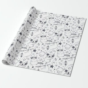 Regalo Papel de ajuste de patrón de ranura