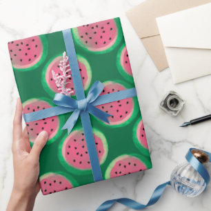 Regalo Papel de ajuste de patrón de sandía