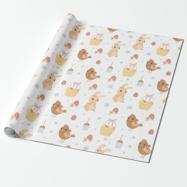 Regalo Papel de ajuste de patrón de Semana Santa (Desenrollado)