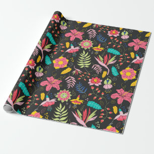 Regalo Papel de ajuste de patrón floral