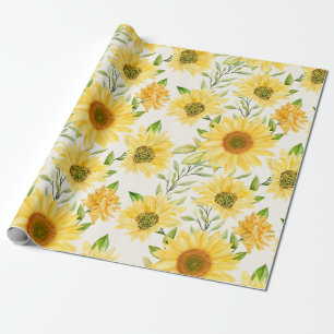 Regalo Papel de ajuste de patrón floral
