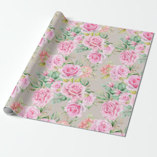 Regalo Papel de ajuste de patrón floral