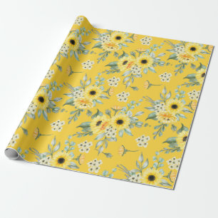 Regalo Papel de ajuste de patrón floral