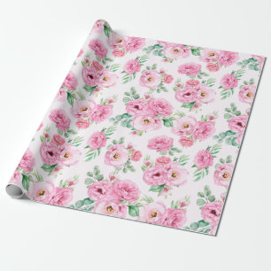 Regalo Papel de ajuste de patrón floral
