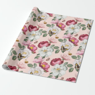 Regalo Papel de ajuste de patrón floral