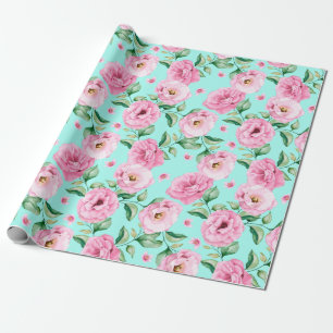 Regalo Papel de ajuste de patrón floral