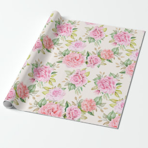 Regalo Papel de ajuste de patrón floral