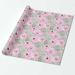Regalo Papel de ajuste de patrón floral