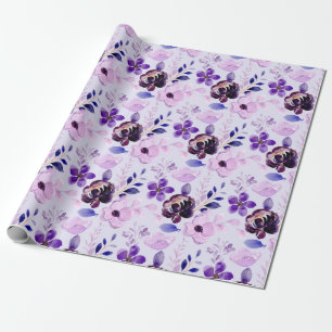 Regalo Papel de ajuste de patrón floral